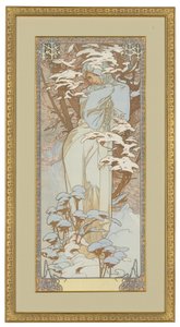 Las Cuatro Estaciones: Invierno, 1900 de Alphonse Mucha