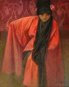 Chica en rojo