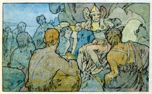 Ilustración de Alphonse Mucha de "Clio", una obra del autor francés Anatole France. 1900 de Alphonse Mucha