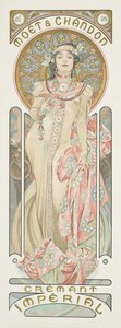 Póster publicitario de champán Moet & Chandon Dry Imperial, 1899