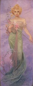 Primavera de Alphonse Mucha