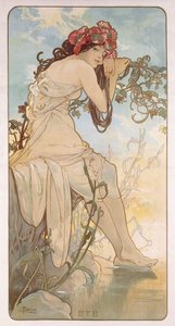 Verano de Alphonse Mucha