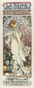La dama de las camelias. 1896 (litografía) de Alphonse Mucha