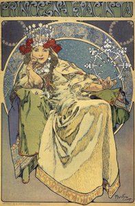 "La princesa Jacinto" (Princezna Hyacinta) de Alphonse Marie Mucha