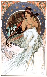 la Alegoría de la Música, impresión 1898