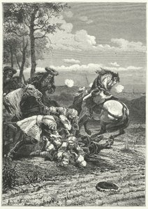 Muerte del Mariscal Turenne en la Batalla de Salzbach