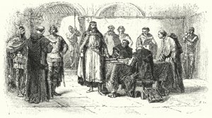 Proclamación del catolicismo como la religión del Reino Gótico en España en el Tercer Concilio de Toledo, 589