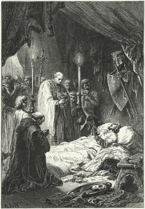 La muerte del rey Luis IX de Francia de Alphonse Marie de (after) Neuville