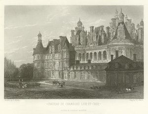 Castillo de Chambord-Loir-et-Cher de Alphonse Marie de Neuville