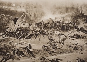 La Batalla de Champigny, 30 de noviembre de 1870, ilustración de 