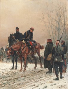 El saludo, 1879 de Alphonse Marie de Neuville