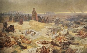 Después de la Batalla de Grunwald. La solidaridad de los eslavos del norte El ciclo La epopeya eslava de Alphonse Mucha