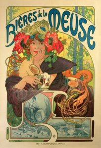 Cervezas de la Meuse de Alphonse Mucha