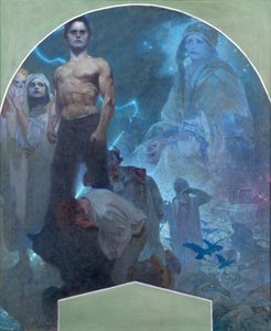 Por la propia fuerza II, 1911 de Alphonse Mucha