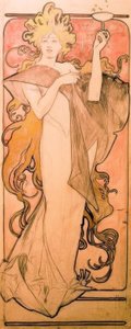 Champagne Ruinart de Alphonse Mucha