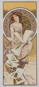 Calendario Champenois, ca 1897 de Alphonse Mucha