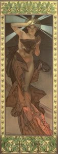 La estrella de la mañana de Alphonse Mucha