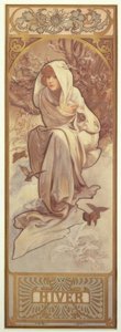 Invierno de Alphonse Mucha