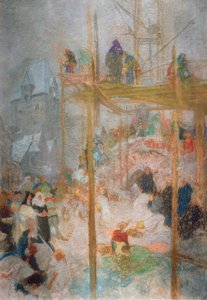 Johann Militsch de Kremsier / Estudio para tríptico de A. Mucha de Alphonse Mucha