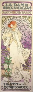 La Dama de las Camelias / Teatro de la Renaissance de Alphonse Mucha