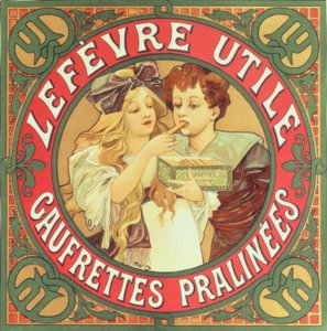 Lefèvre-Utile / Galletas de praliné de Alphonse Mucha