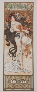 Las estaciones. Otoño, 1897 de Alphonse Mucha