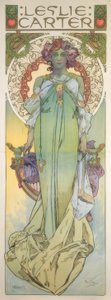 Leslie Carter de Alphonse Mucha