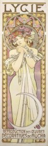 Lygie – Reproducción de las obras decorativas de Mucha de Alphonse Mucha