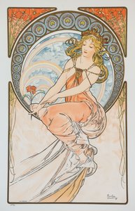 De la serie Las Artes, 1898 de Alphonse Mucha