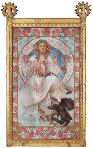 Retrato de Josephine Crane-Bradley como Slavia