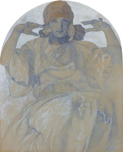 Retrato de la hija del artista, Jaroslava, c. 1924