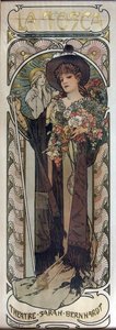 Póster para la obra La Tosca de Victorien Sardou, 1899
