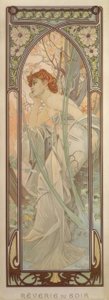 Ensueño de la tarde de Alphonse Mucha
