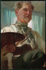 Autorretrato con paleta