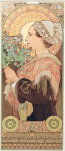 Cardo plateado de Alphonse Mucha