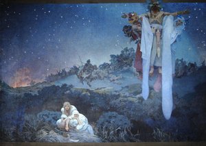 Eslavos en su patria original, 1911 de Alphonse Mucha