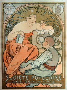Société Populaire des Beaux-Arts / L’art enseigné au peuple de Alphonse Mucha