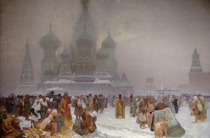 La Abolición de la Servidumbre en Rusia, 1914 de Alphonse Mucha