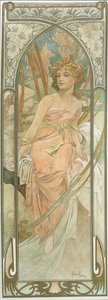 Las Horas del Día: Despertar de la Mañana de Alphonse Mucha