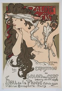XXème exposición del Salon des Cent, 1896 de Alphonse Mucha