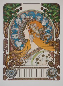 Zodiaco, 1896 de Alphonse Mucha