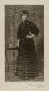 Una dama de negro