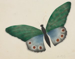Mariposa (acuarela) de Altha Mary Nims