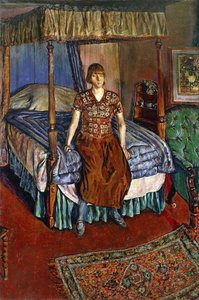 Retrato de un árbol Iris sentado en una cama de cuatro postes de Alvaro Guevara