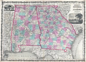 Georgia y Alabama de Johnson de Alvin Jewett Johnson
