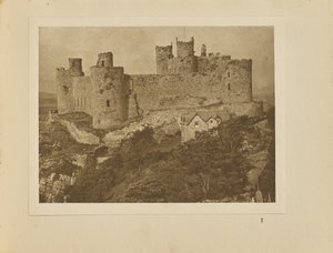 Castillo de Harlech desde la roca de Alvin Langdon Coburn