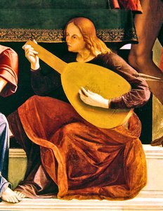 (detalle) del retablo de San Ambrosio de Alvise and Basaiti Marco Vivarini