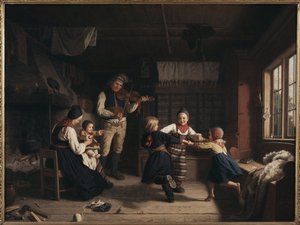Noche de domingo en una granja de Dalarna de Amalia Lindegren