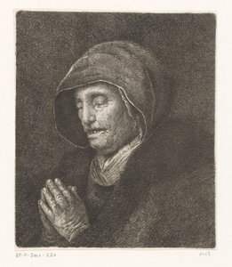 Anciana rezando (Madre de Rembrandt) de Amalie Baader