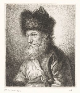 Retrato de Michel Hirsch, rabino de Potsdam de Amalie Baader